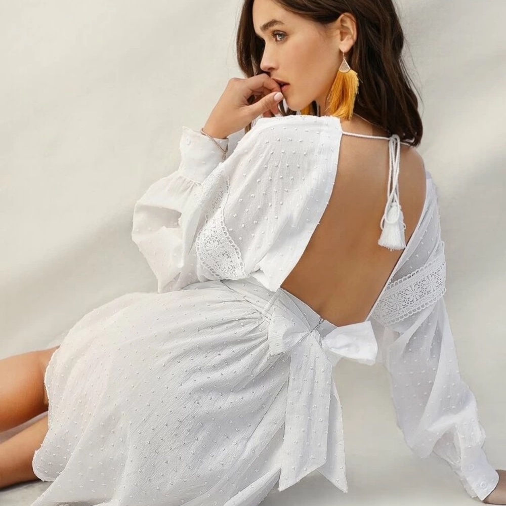 Open-Back Tie Dress
